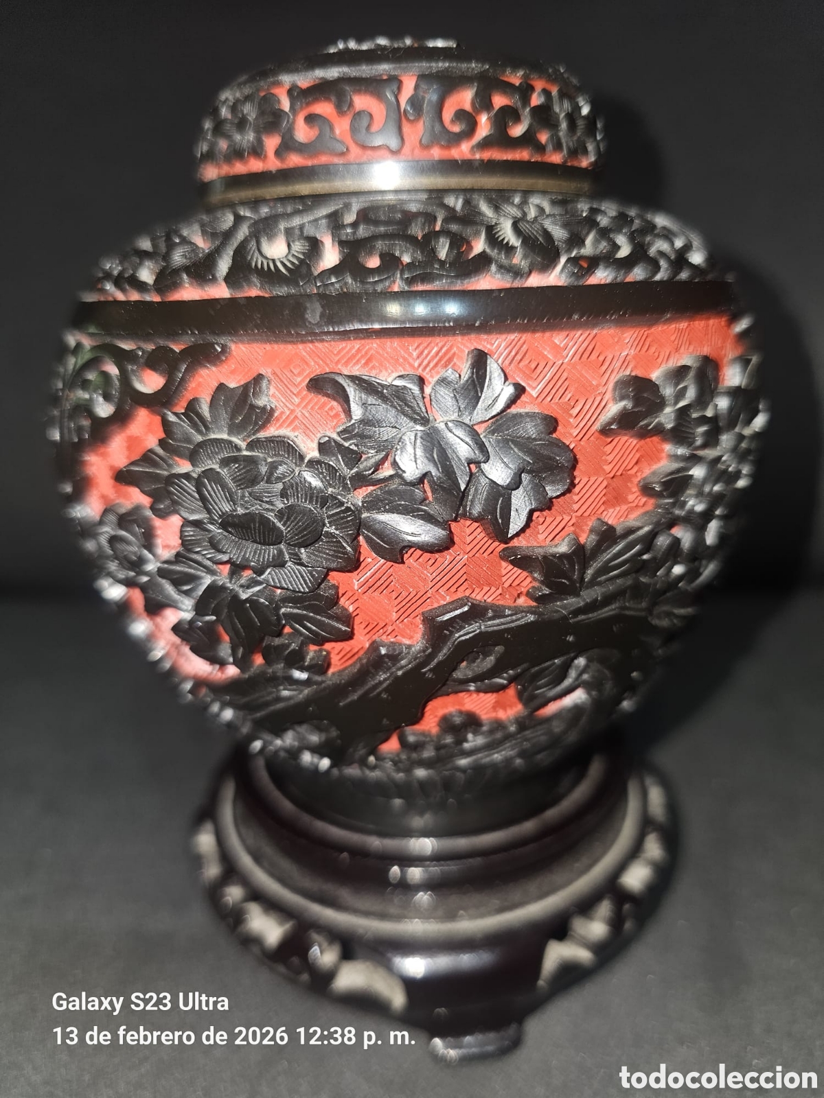 Arte: Jarrones cinabrio chino. - Foto 3