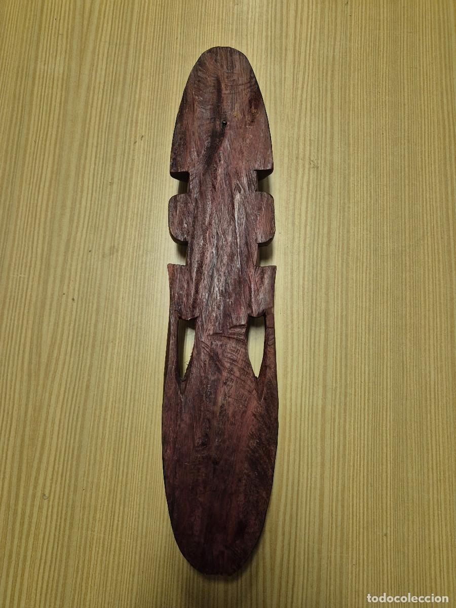 Arte: MASCARA AFRICANA TALLADA EN MADERA. - Foto 4