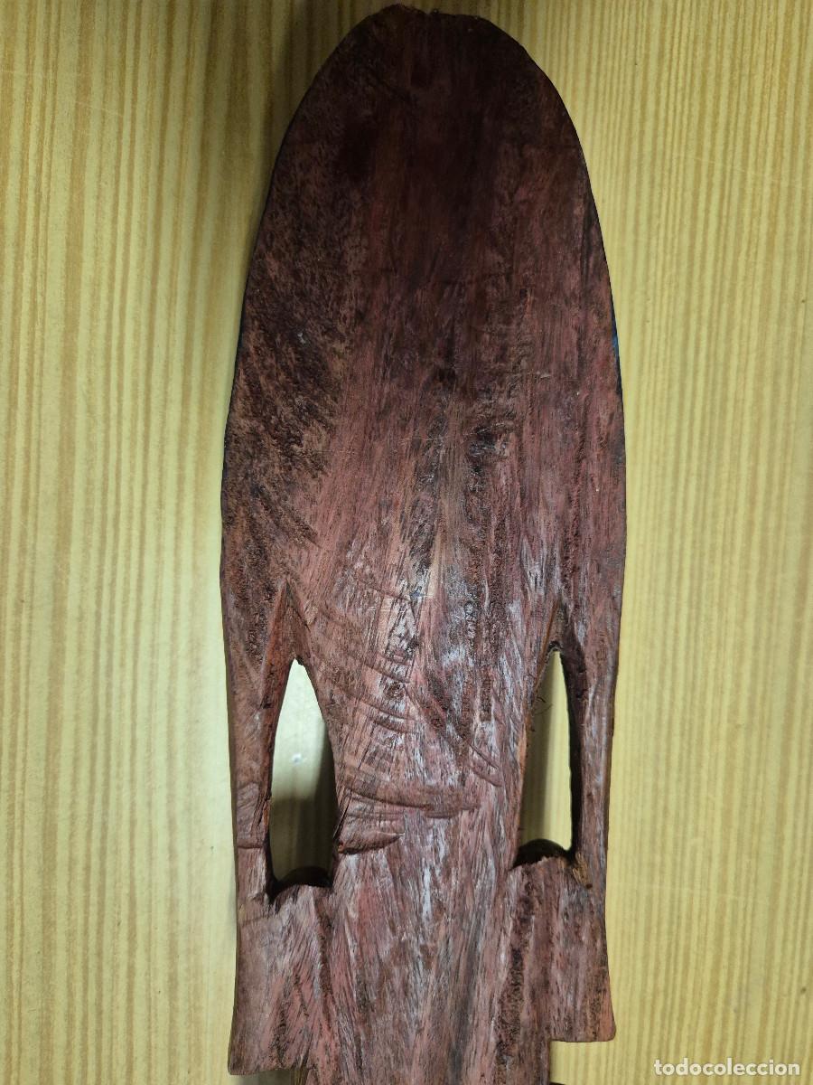 Arte: MASCARA AFRICANA TALLADA EN MADERA. - Foto 6
