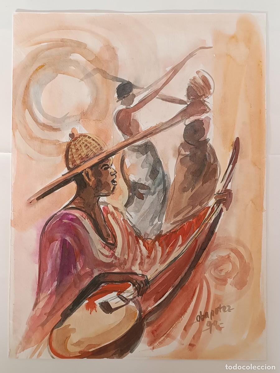 Arte: ACUARELA DE TEMATICA ETNICA - Foto 1