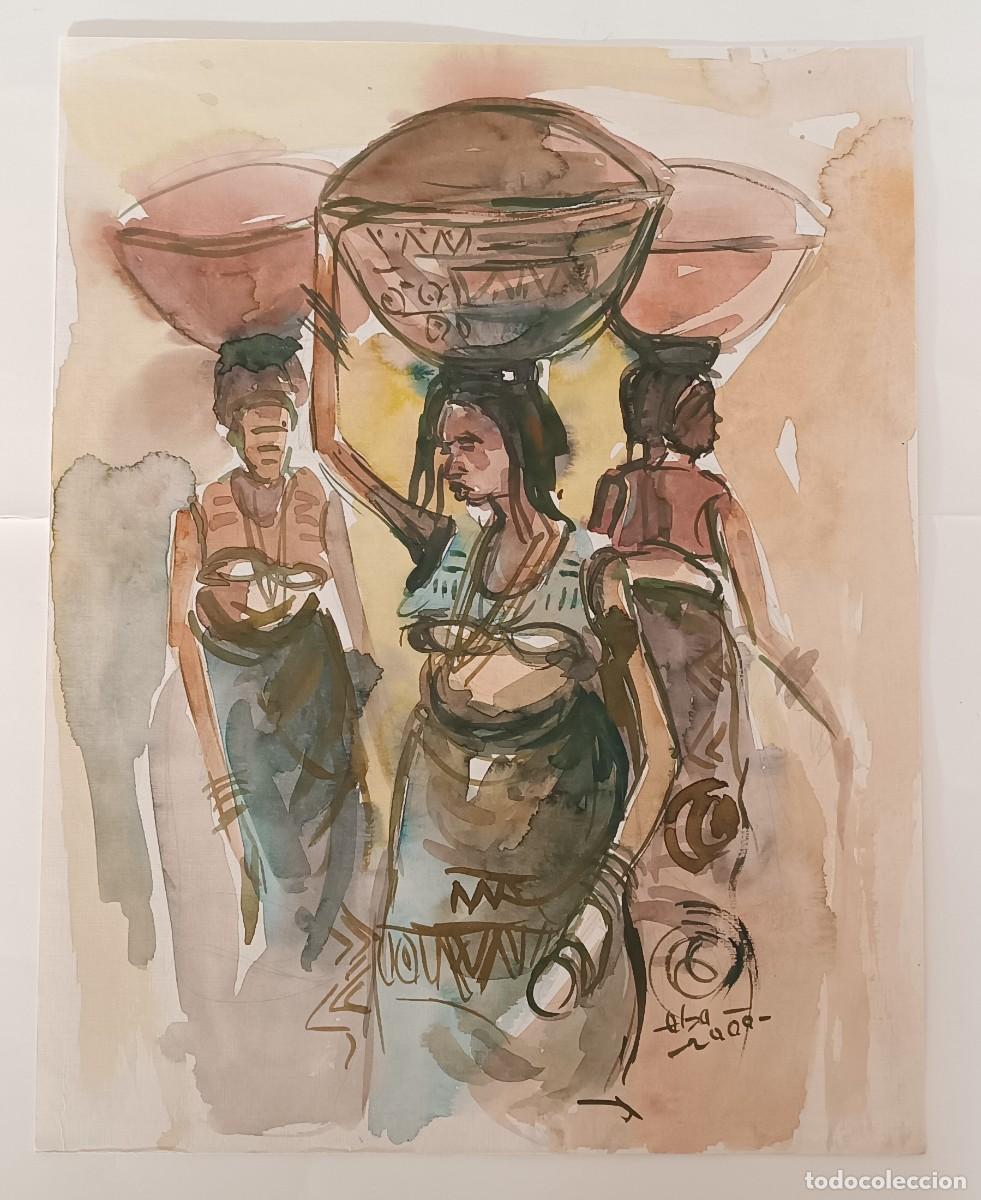Arte: ACUARELA DE TEMATICA ETNICA - Foto 1