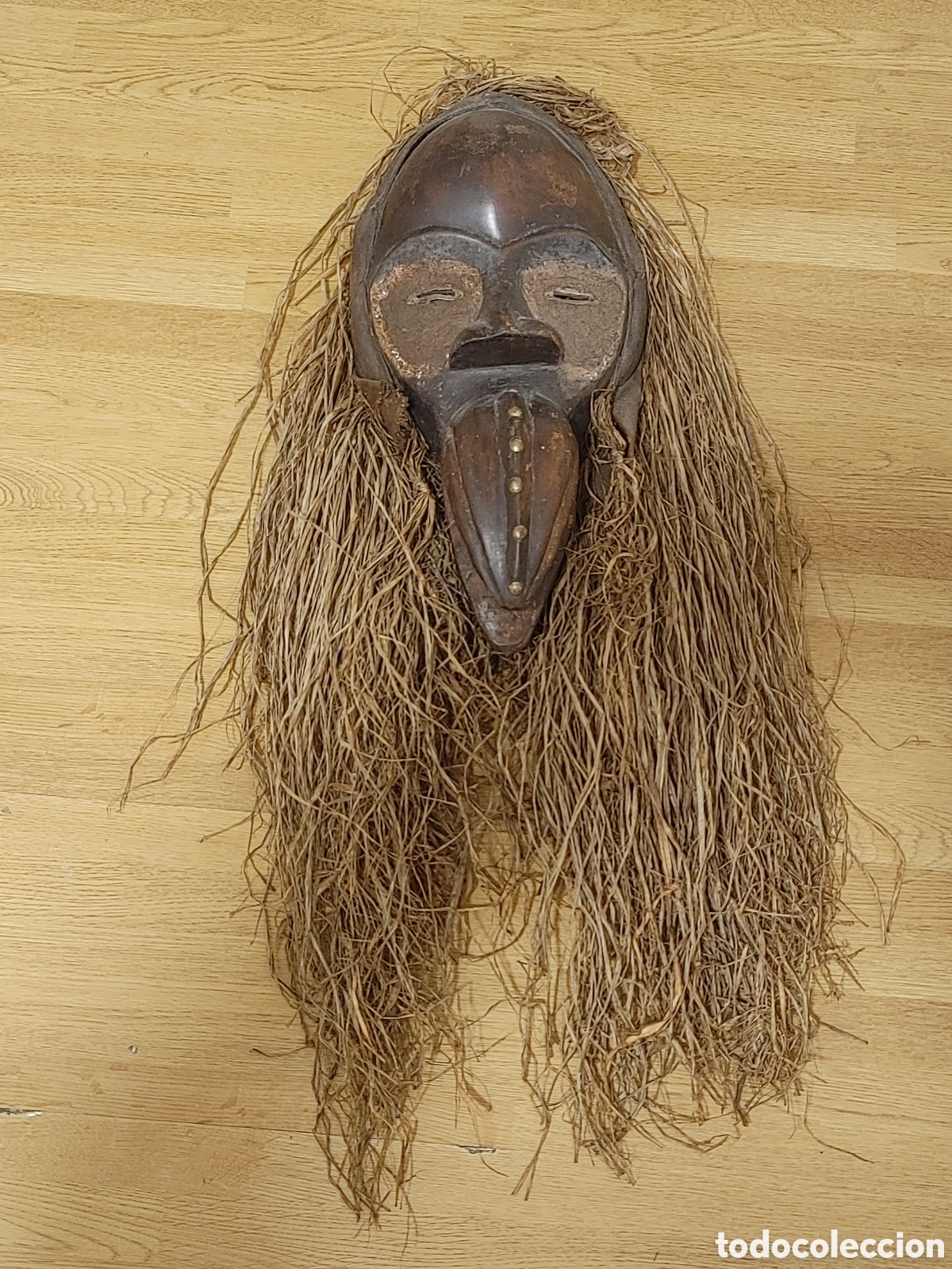 Arte: Mascara africana en madera. - Foto 2