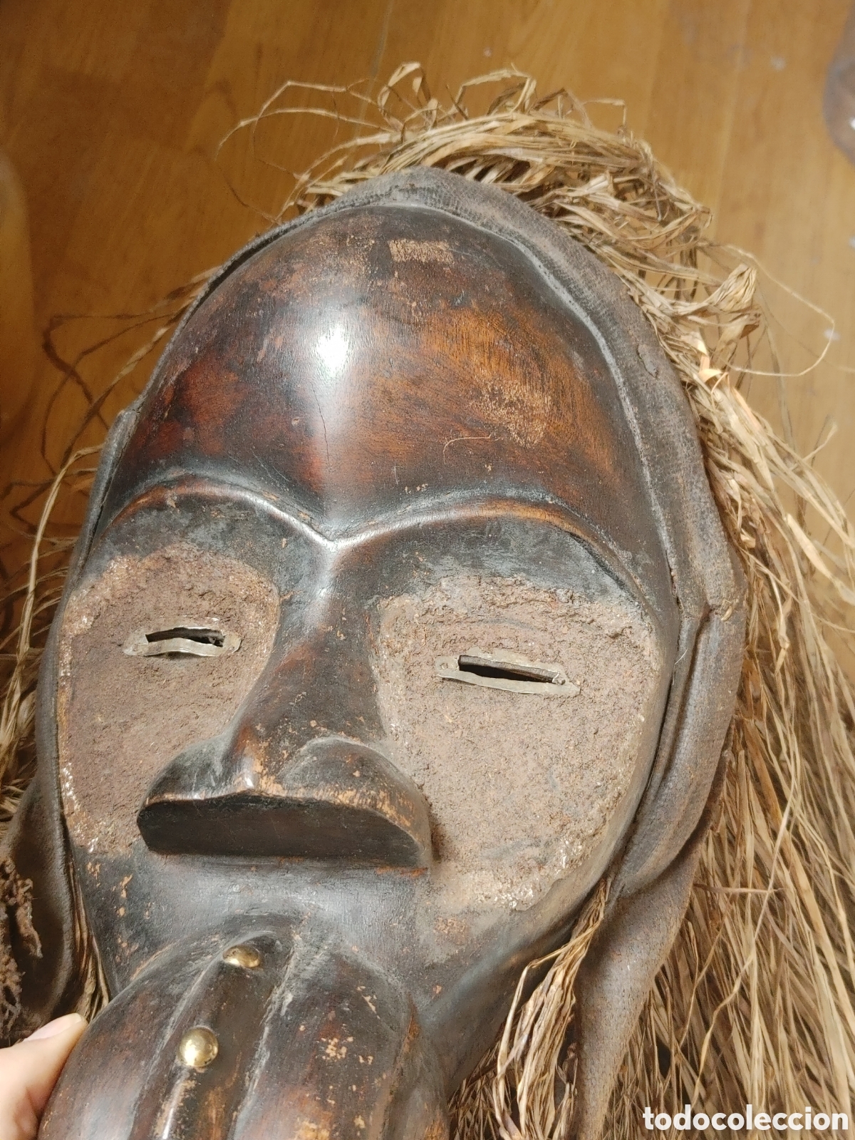 Arte: Mascara africana en madera. - Foto 7