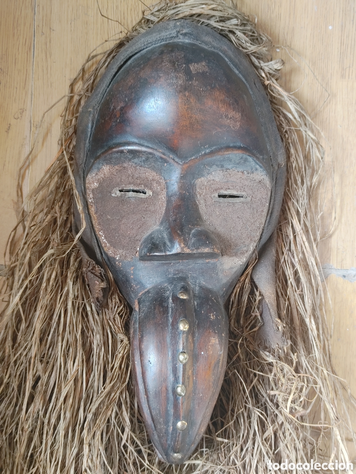 Arte: Mascara africana en madera. - Foto 9