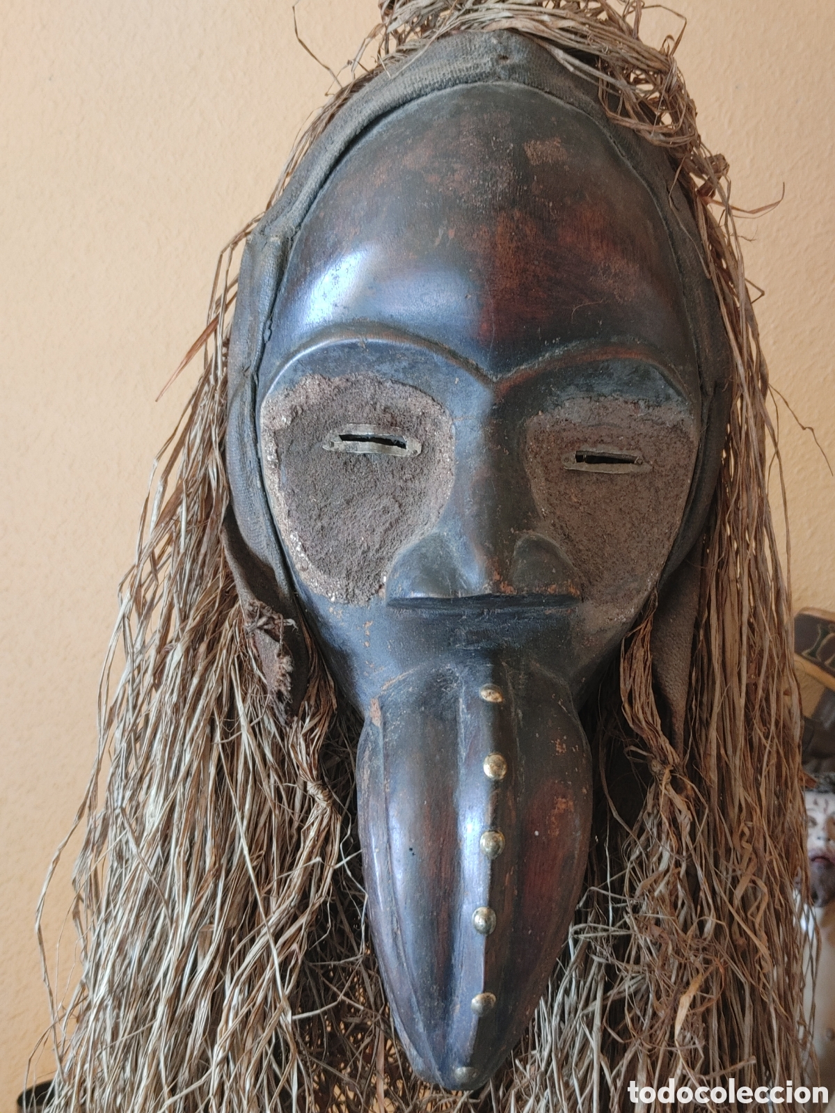 Arte: Mascara africana en madera. - Foto 1