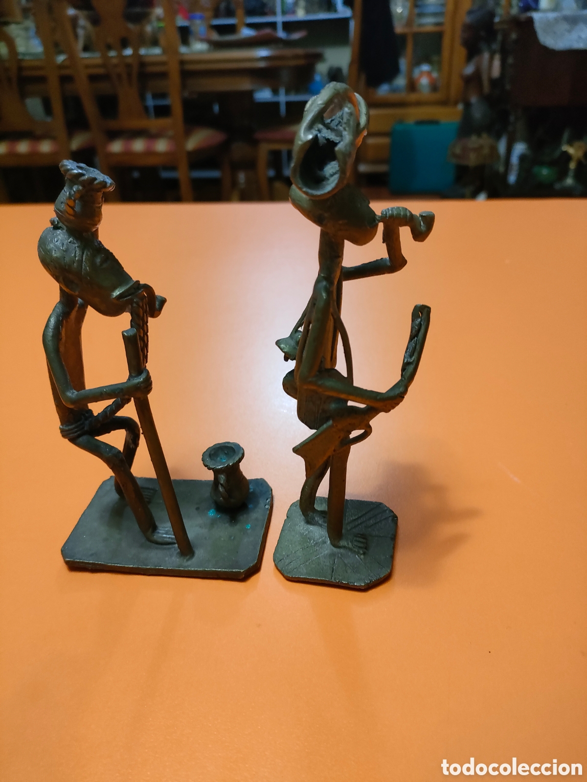 Arte: Pareja de figuras ashanti en bronce - Foto 4