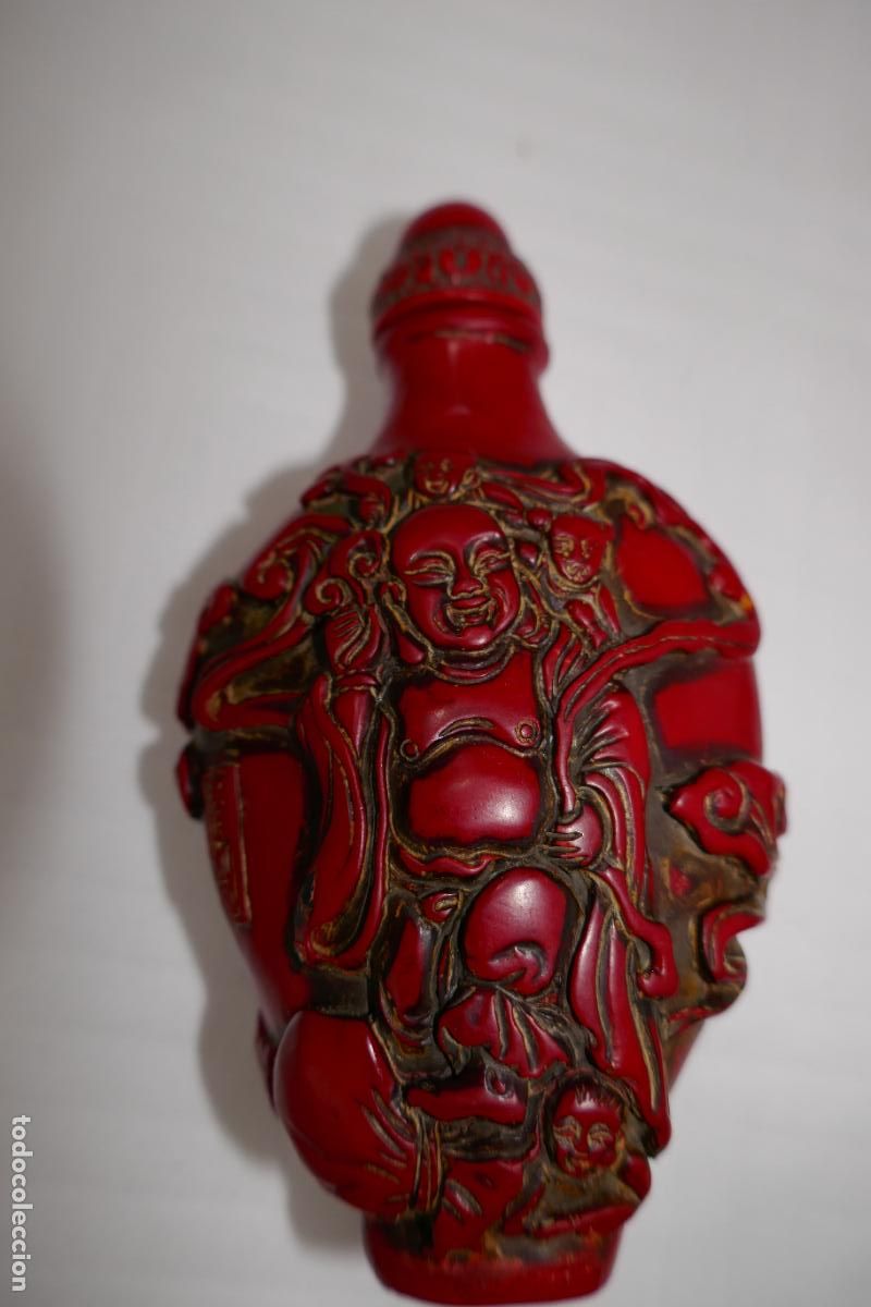 Arte: Snuff Bottle Tabaquera de Buda - Foto 6