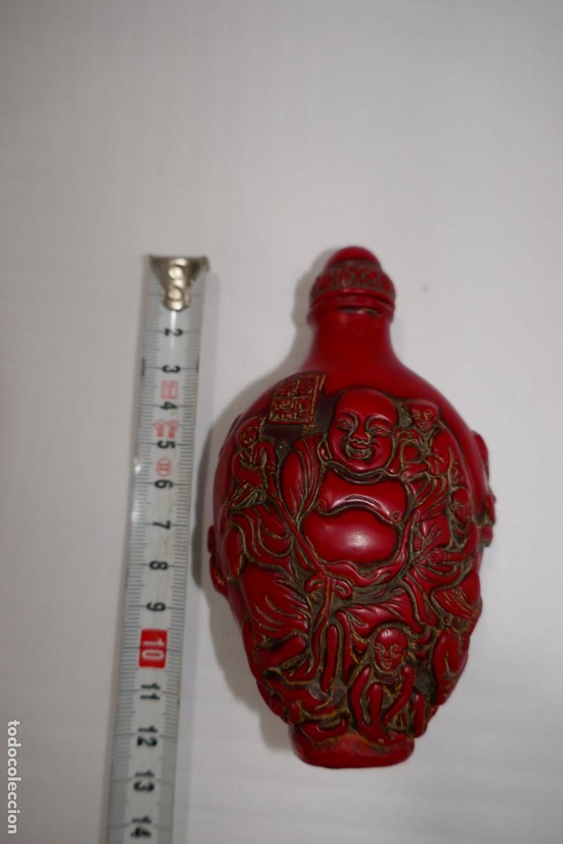 Arte: Snuff Bottle Tabaquera de Buda - Foto 7