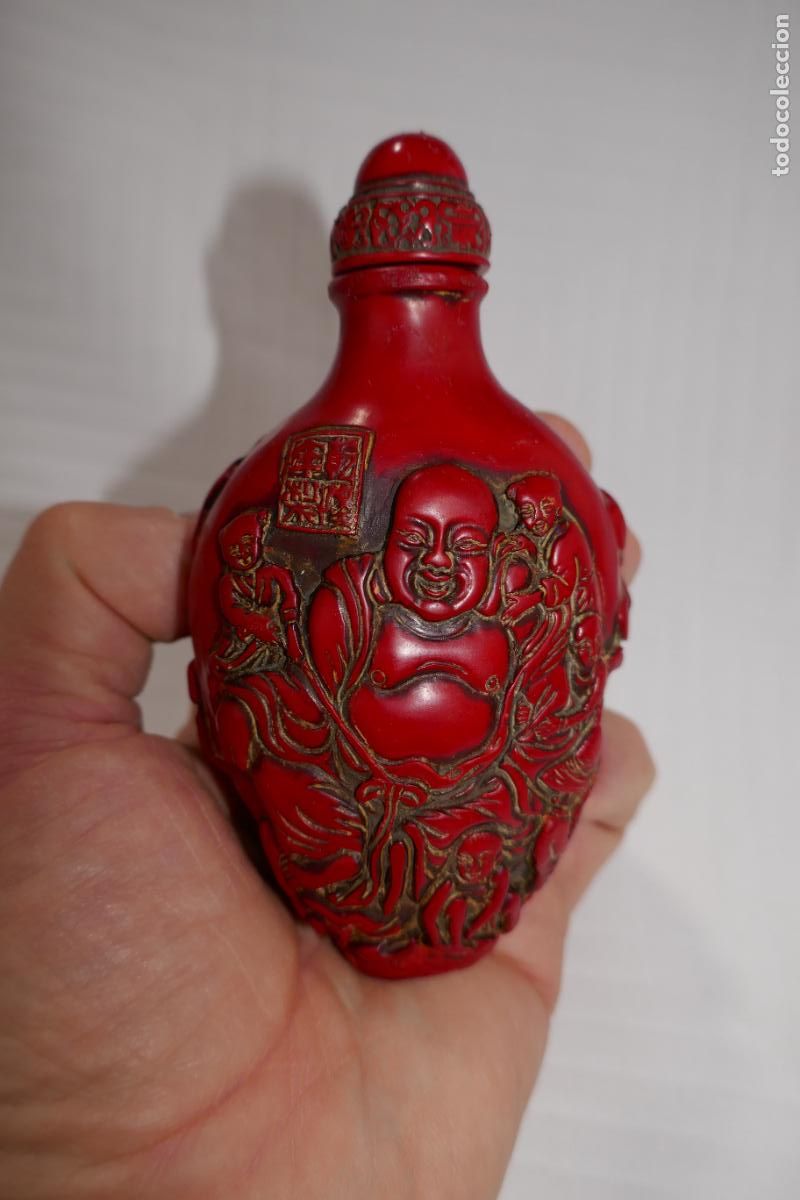 Arte: Snuff Bottle Tabaquera de Buda - Foto 14