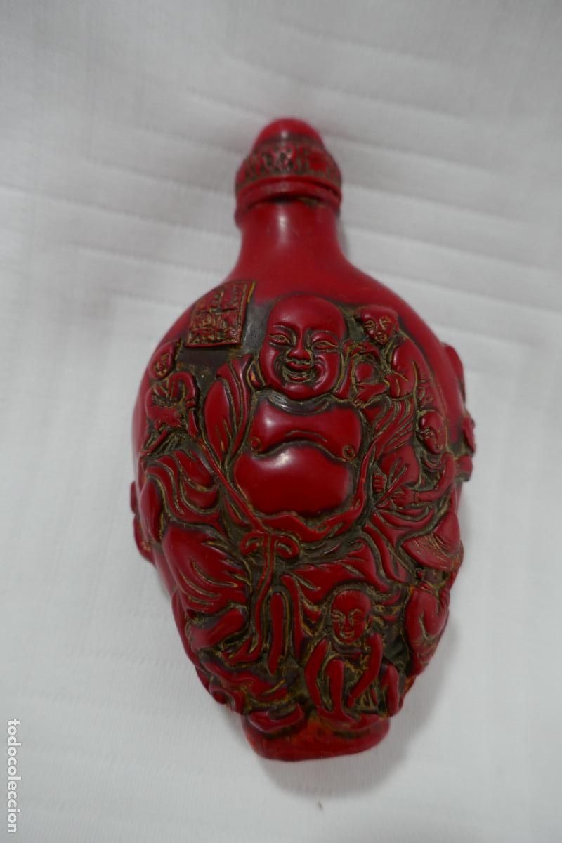 Arte: Snuff Bottle Tabaquera de Buda - Foto 15