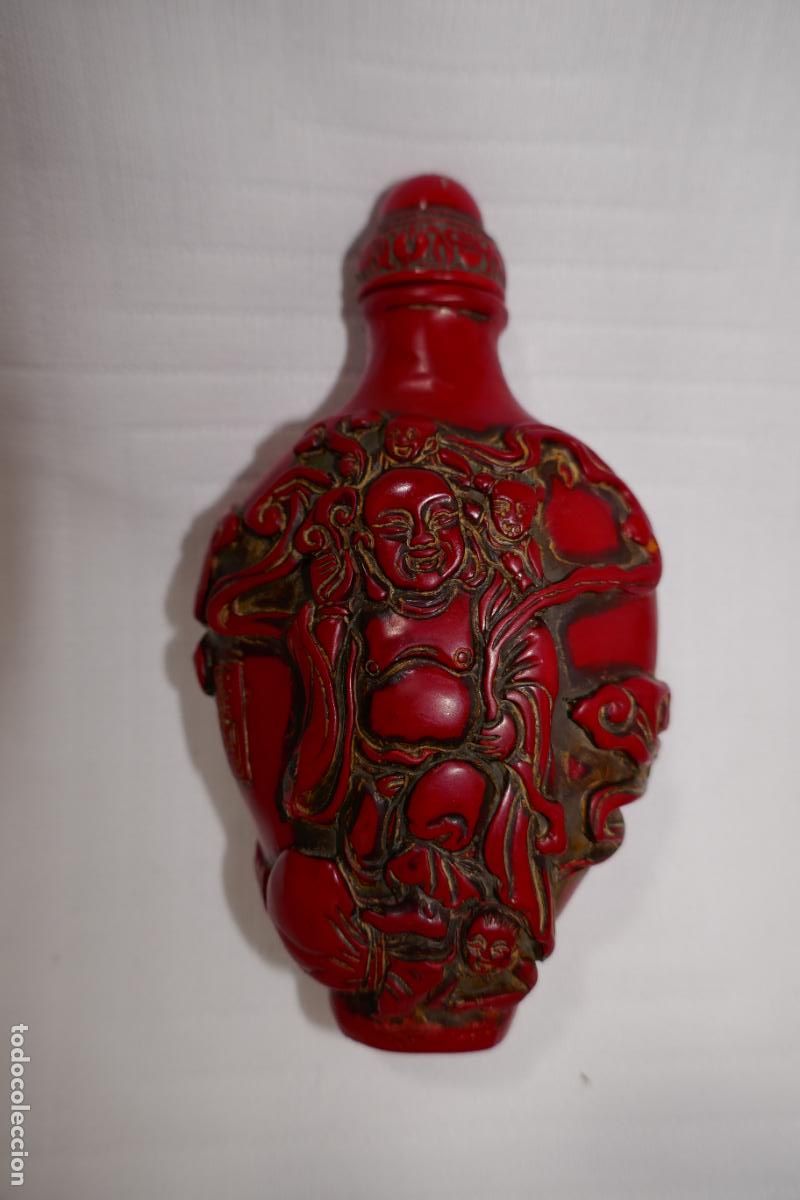 Arte: Snuff Bottle Tabaquera de Buda - Foto 16