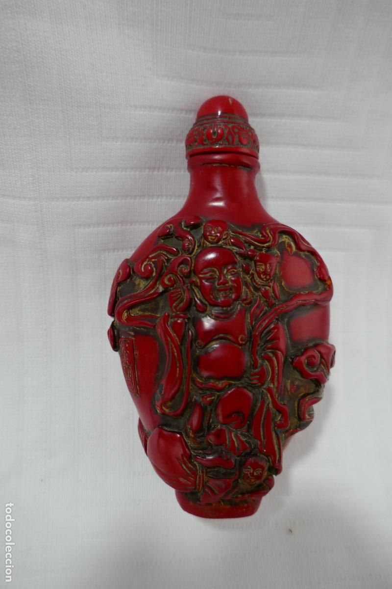 Arte: Snuff Bottle Tabaquera de Buda - Foto 17