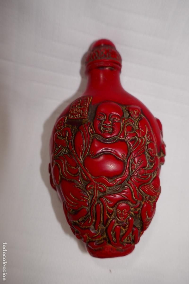 Arte: Snuff Bottle Tabaquera de Buda - Foto 1