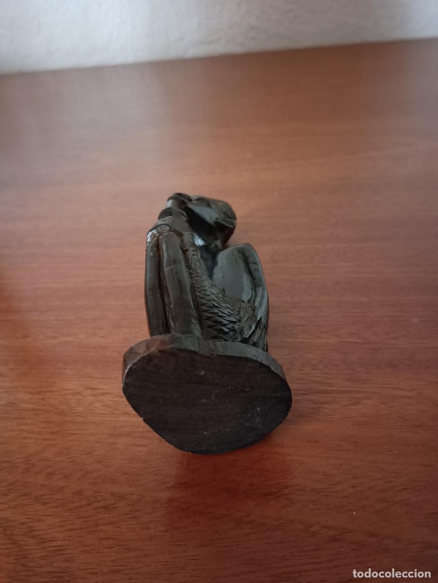 Arte: FIGURA AFRICANA DE MADERA EBANO - Foto 10