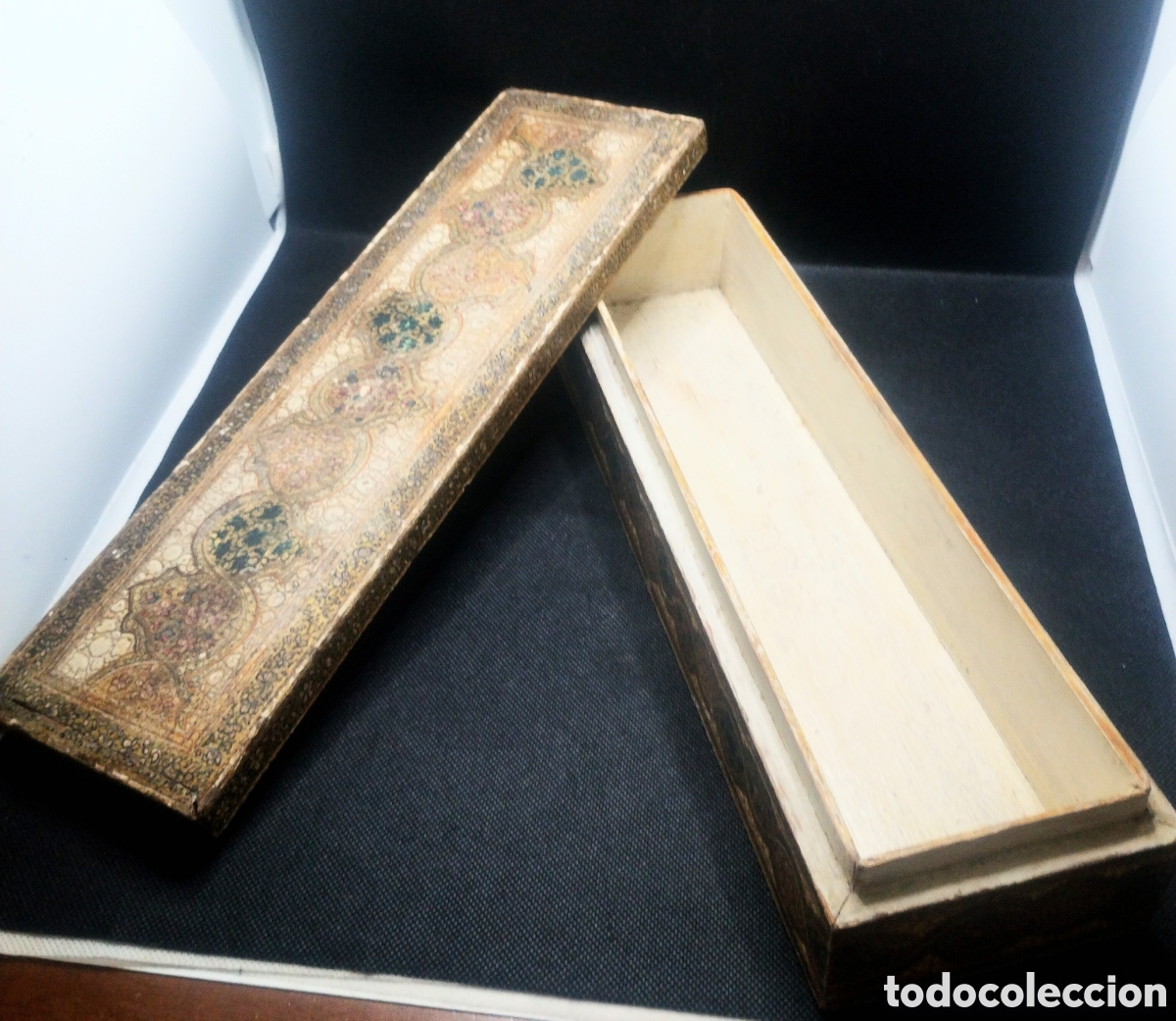 Arte: Caja oriental en madera, para abanicos - Foto 2