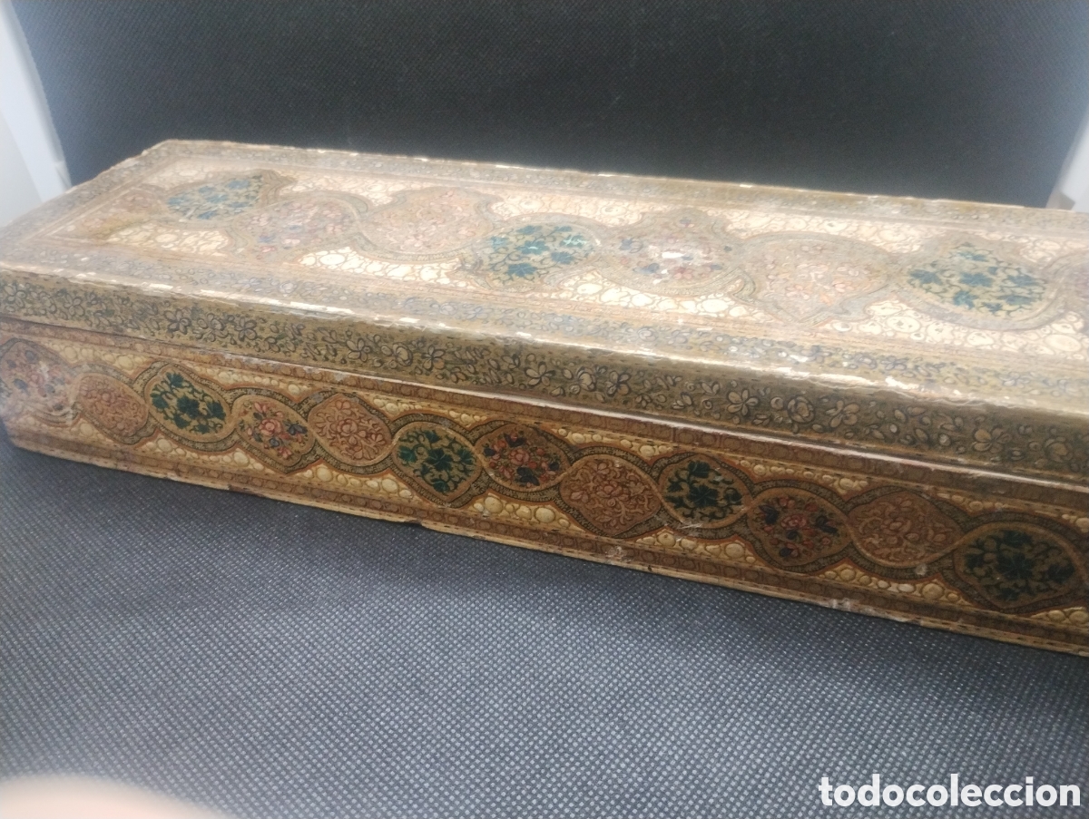 Arte: Caja oriental en madera, para abanicos - Foto 4
