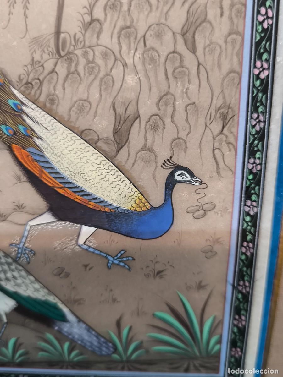 Arte: MINIATURA INDIA SOBRE PLACA DE ALABASTRO - Foto 6