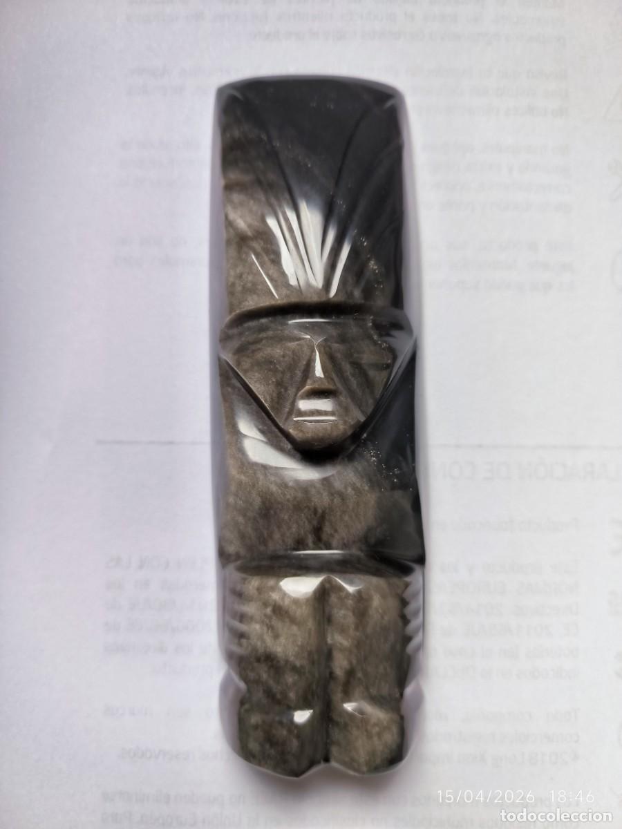 Arte: Deidad Azteca de Obsidiana - Foto 1