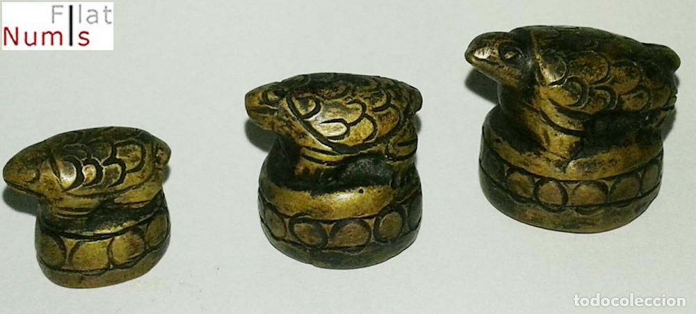 Arte: FAMILIA DE TORTUGAS - BRONCE - ASIA