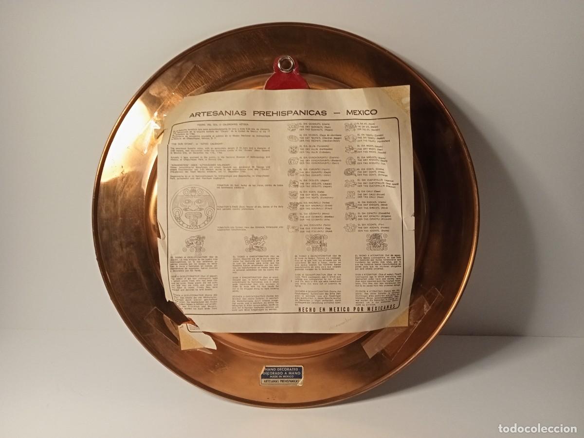 Arte: CALENDARIO AZTECA DECORADO A MANO - Foto 3