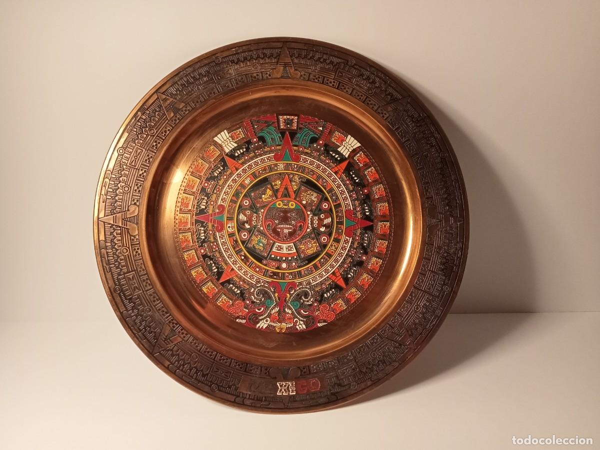 Arte: CALENDARIO AZTECA DECORADO A MANO - Foto 4