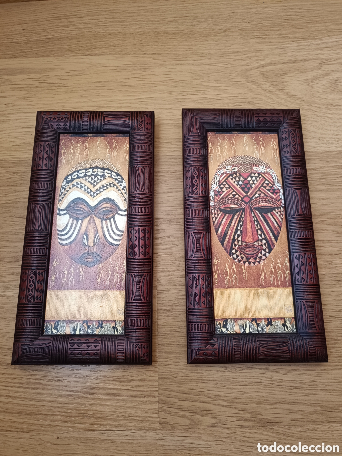Arte: Pareja cuadros etnicos