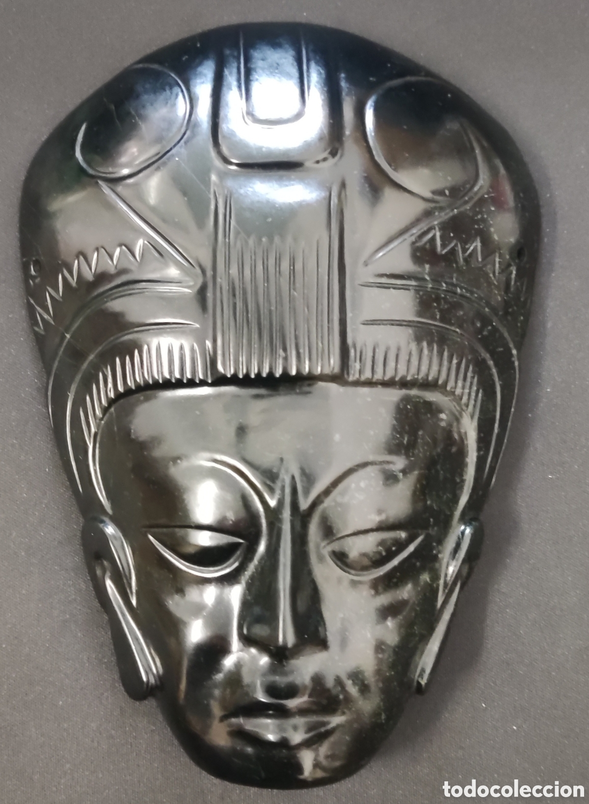 Arte: M&aacute;scara. Jade. M&eacute;xico. Am&eacute;rica. Talla. Siglo XX.