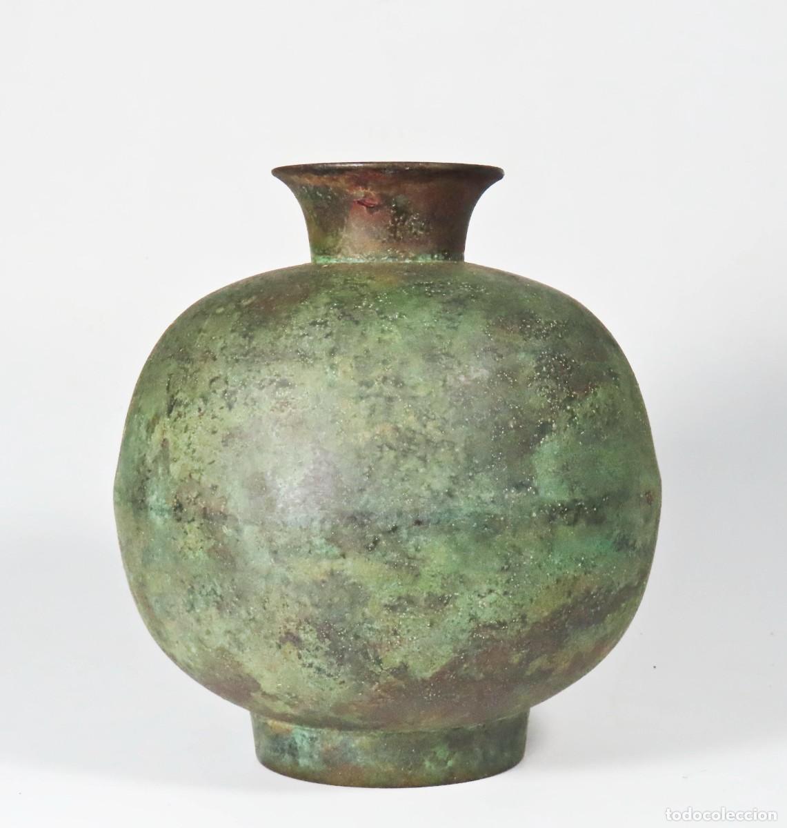 Arte: JARR&Oacute;N DE BRONCE CHINO ESTILO HU ARCAICO DINASTIAS SHANG ZHOU REPLICA