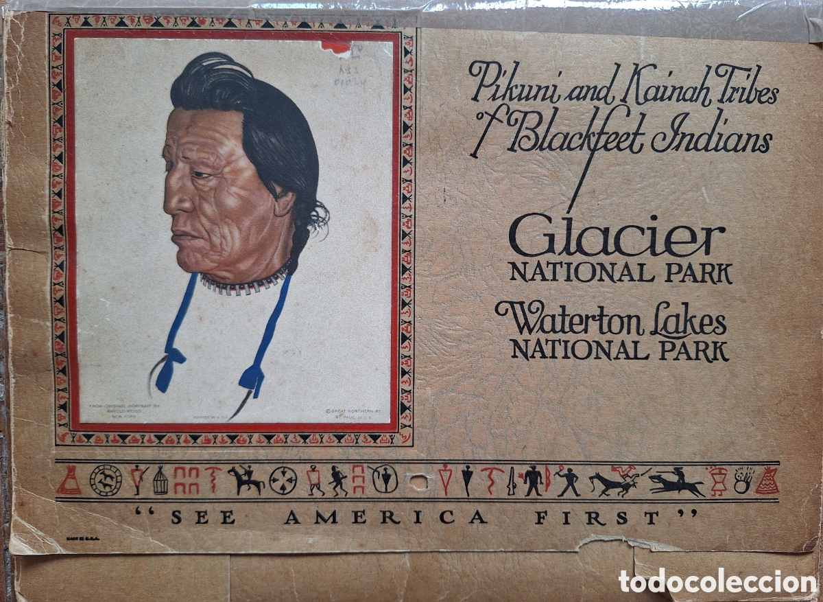 Arte: Pikuni and Kainah Tribes of Blackfeet Indians Winold Reiss 1931 PORTFOLIO COLECCION 11 PRINTS