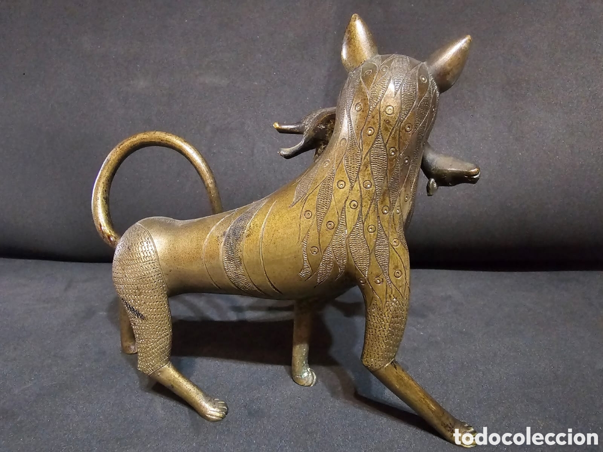 Arte: Leopardo con presa Benin. - Foto 2