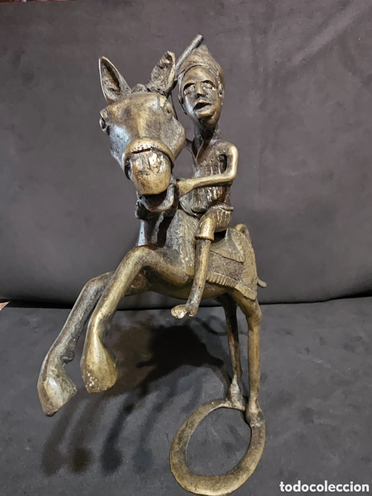 Arte: Bronce Guerrero Equestre de Benin. - Foto 2
