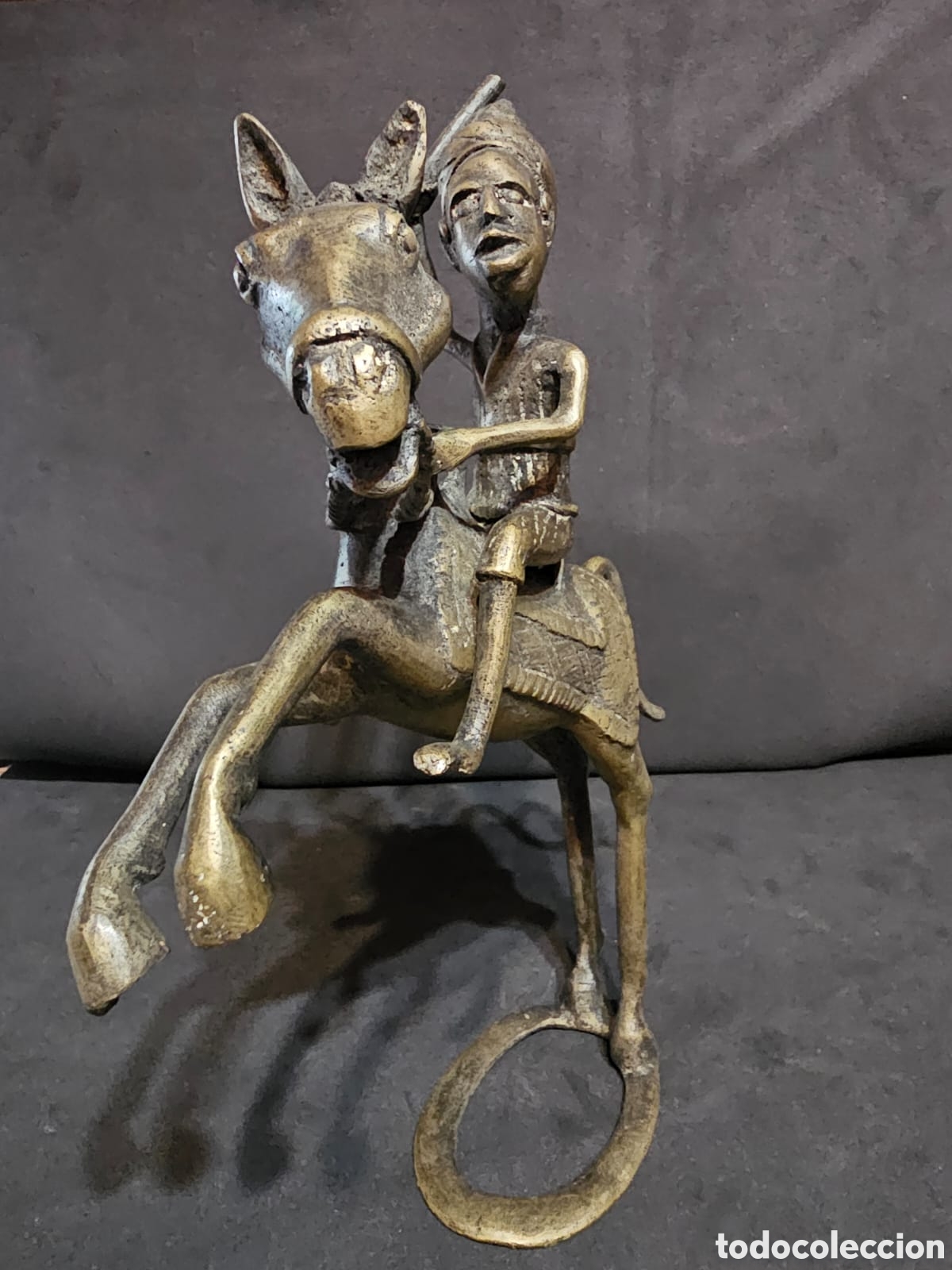 Arte: Bronce Guerrero Equestre de Benin. - Foto 3