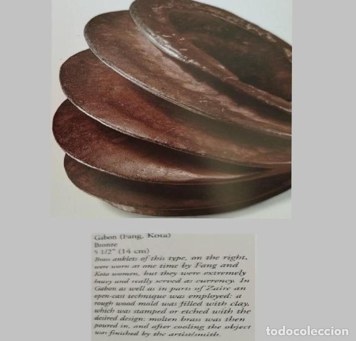 Art: ARTE &Eacute;TNICO AFRICANO. BRAZALETE MONEDA INTERCAMBIO. MANILLA KOTA / FANG. GAB&Oacute;N. &Aacute;FRICA.