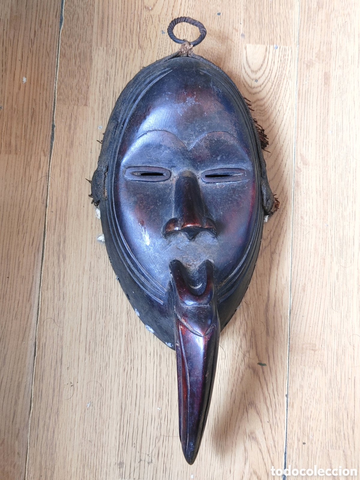 Arte: Mascara de madera africana. - Foto 2