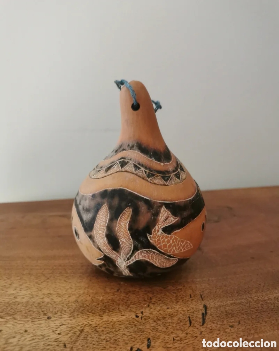 Arte: Calabaza decorativa procedente de Tanzania. Siglo XX