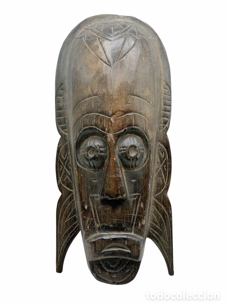 Arte: Antigua M&aacute;scara Tribal de Madera