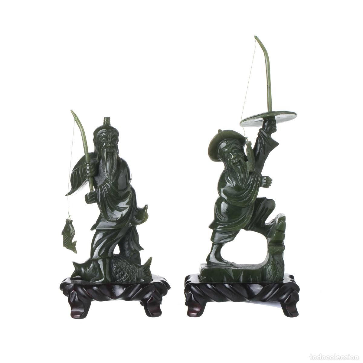 Art: Escultura oriental - Dos pescadores