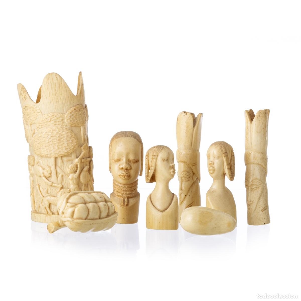 Arte: Escultura - Conjunto de ocho piezas africanas