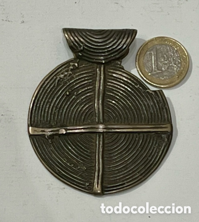 Arte: Ornamento antiguo para cintura. Arte &Eacute;tnico Africano. Bronce.