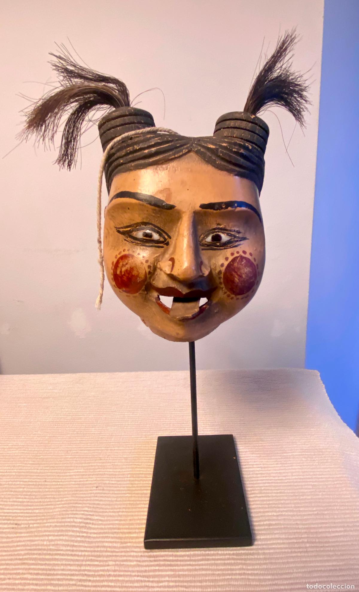 Arte: ANTIGUA CABEZA DE MARIONETA BIRMANA
