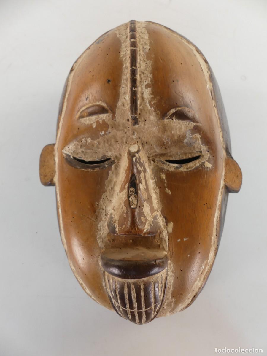Arte: MASCARA AFRICANA TALLA DE MADERA ARTE ETNICO
