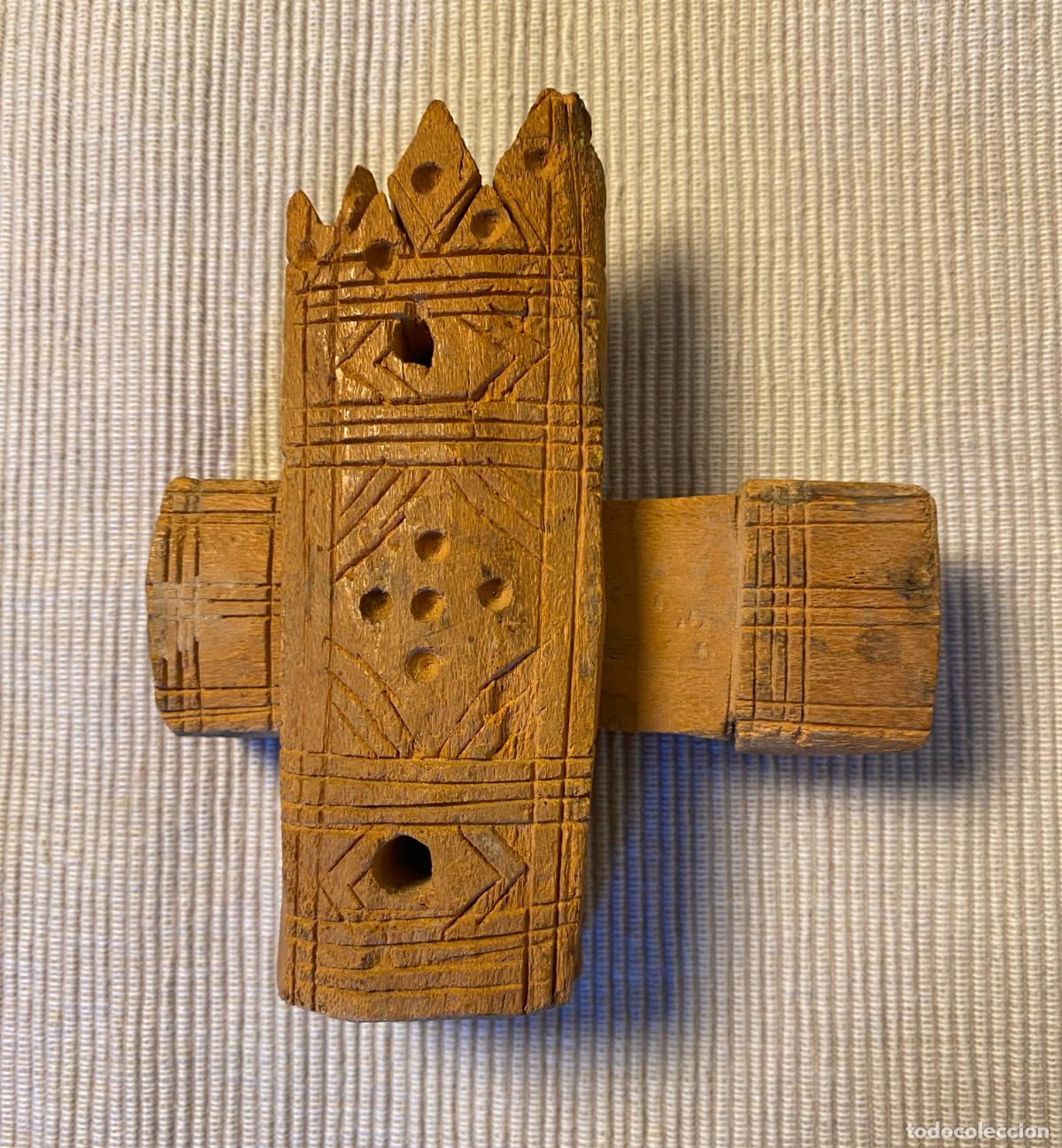 Arte: ANTIGUA CERRADURA, CANDADO (MARRUECOS) DE MADERA SIN LLAVE