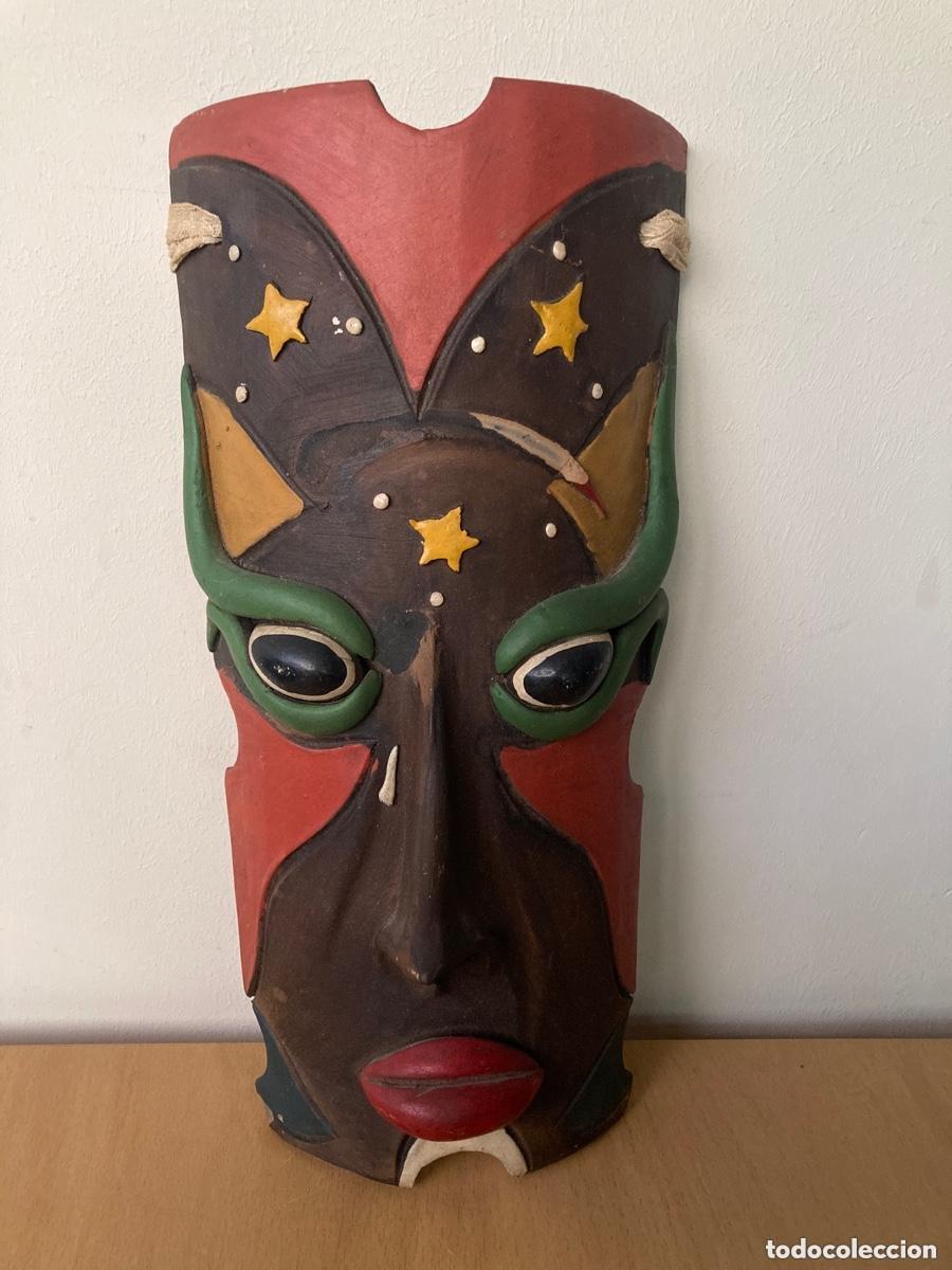Kunst: MASCARA TOTEM VINTAGE DE CER&Aacute;MICA &ndash; DECORACI&Oacute;N &Eacute;TNICA