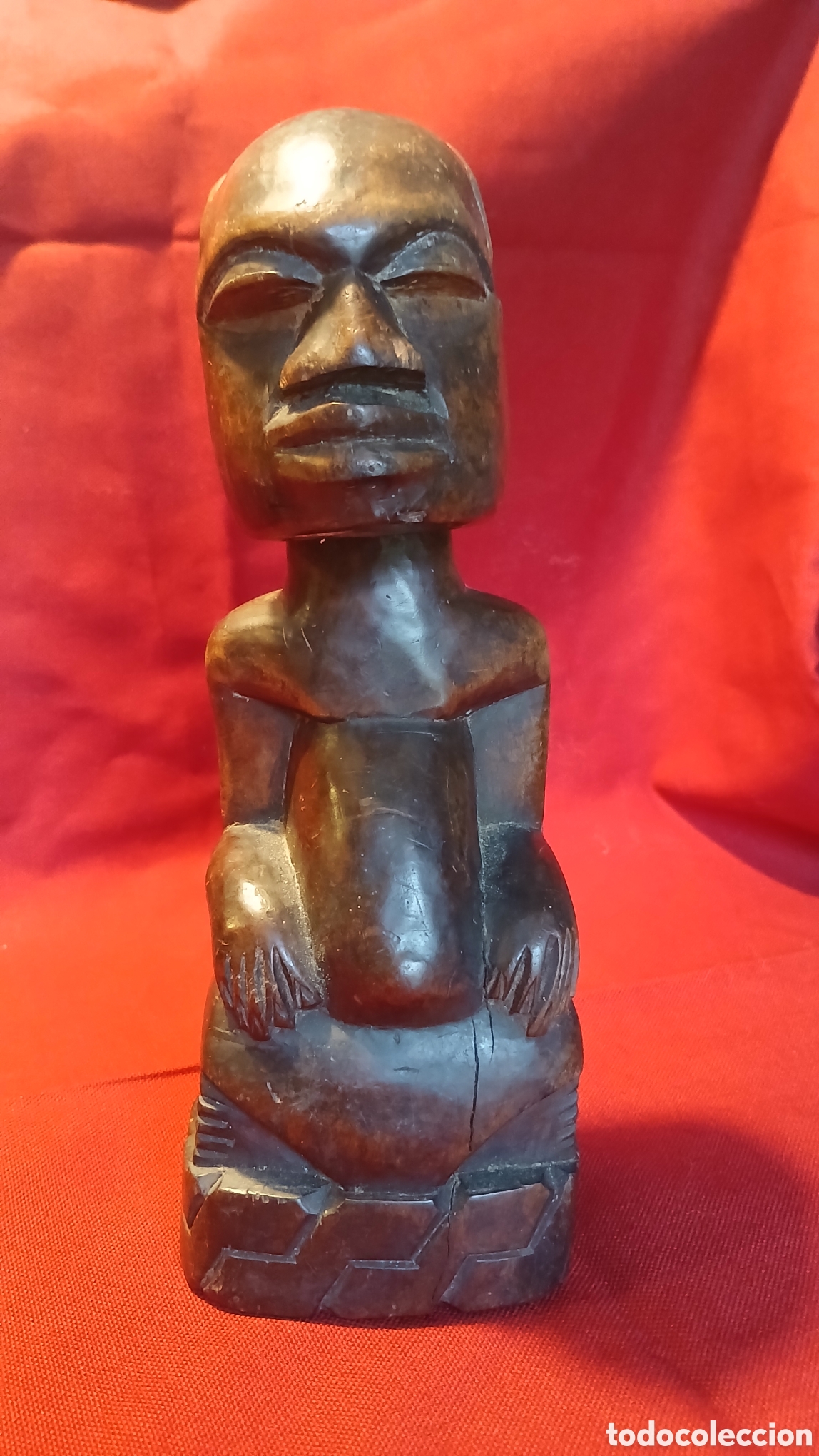 Art: Statuette Kuba/Bakongo en bois sculpt&eacute;