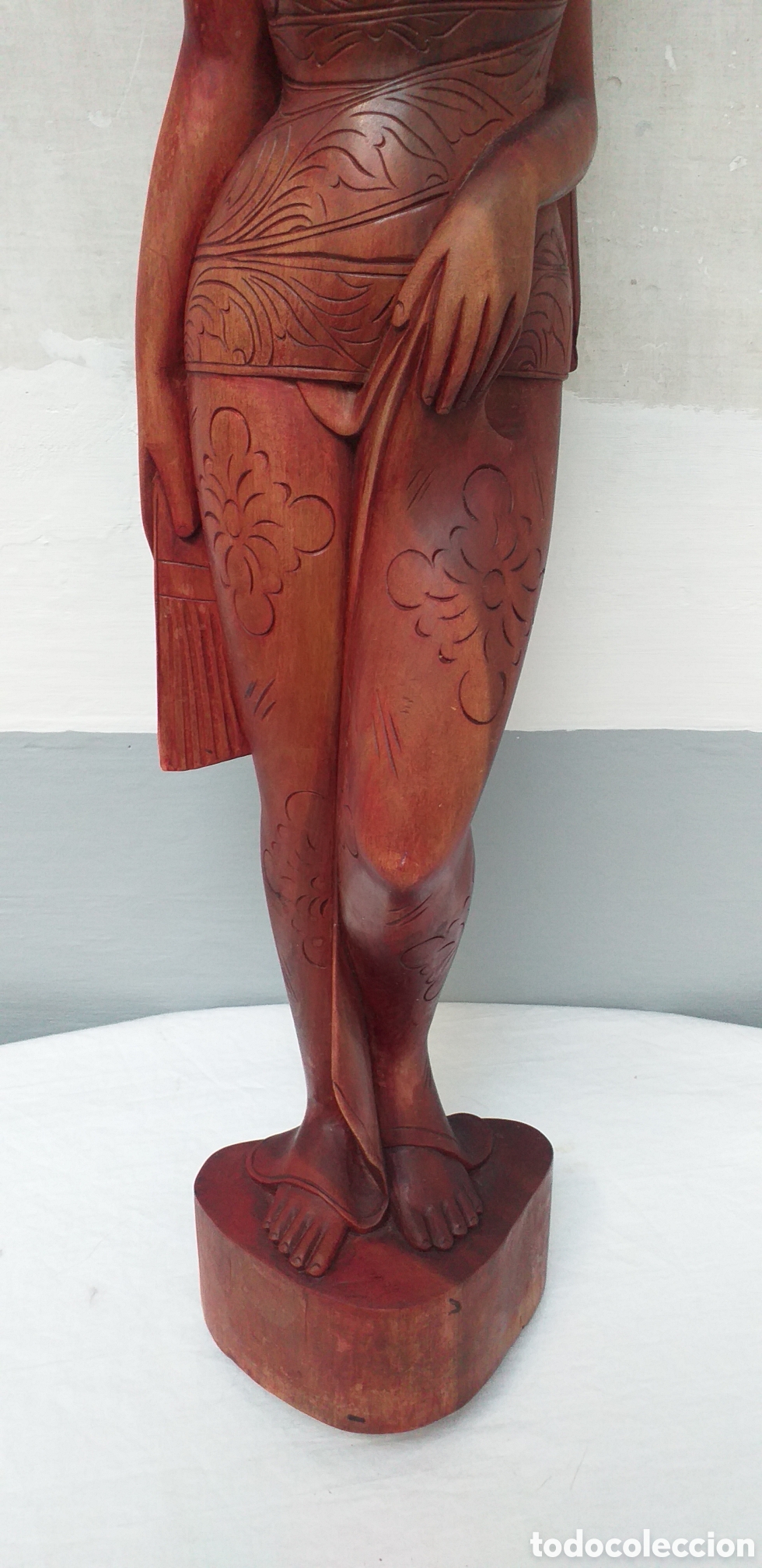 Arte: Talla de madera Mujer Balinesa - Foto 6