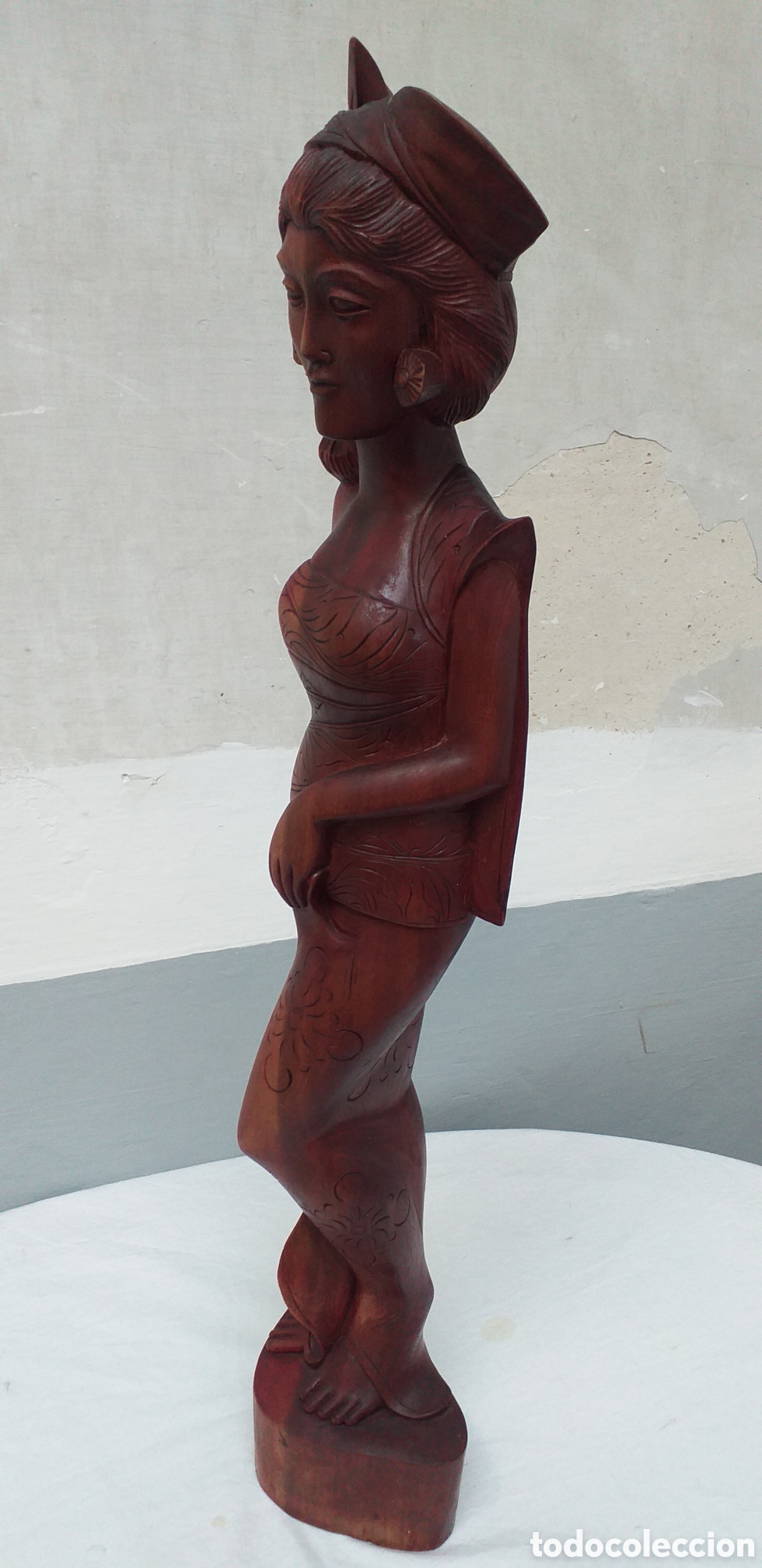 Arte: Talla de madera Mujer Balinesa - Foto 7