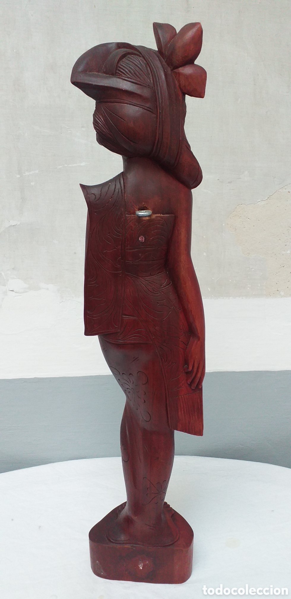 Arte: Talla de madera Mujer Balinesa - Foto 9