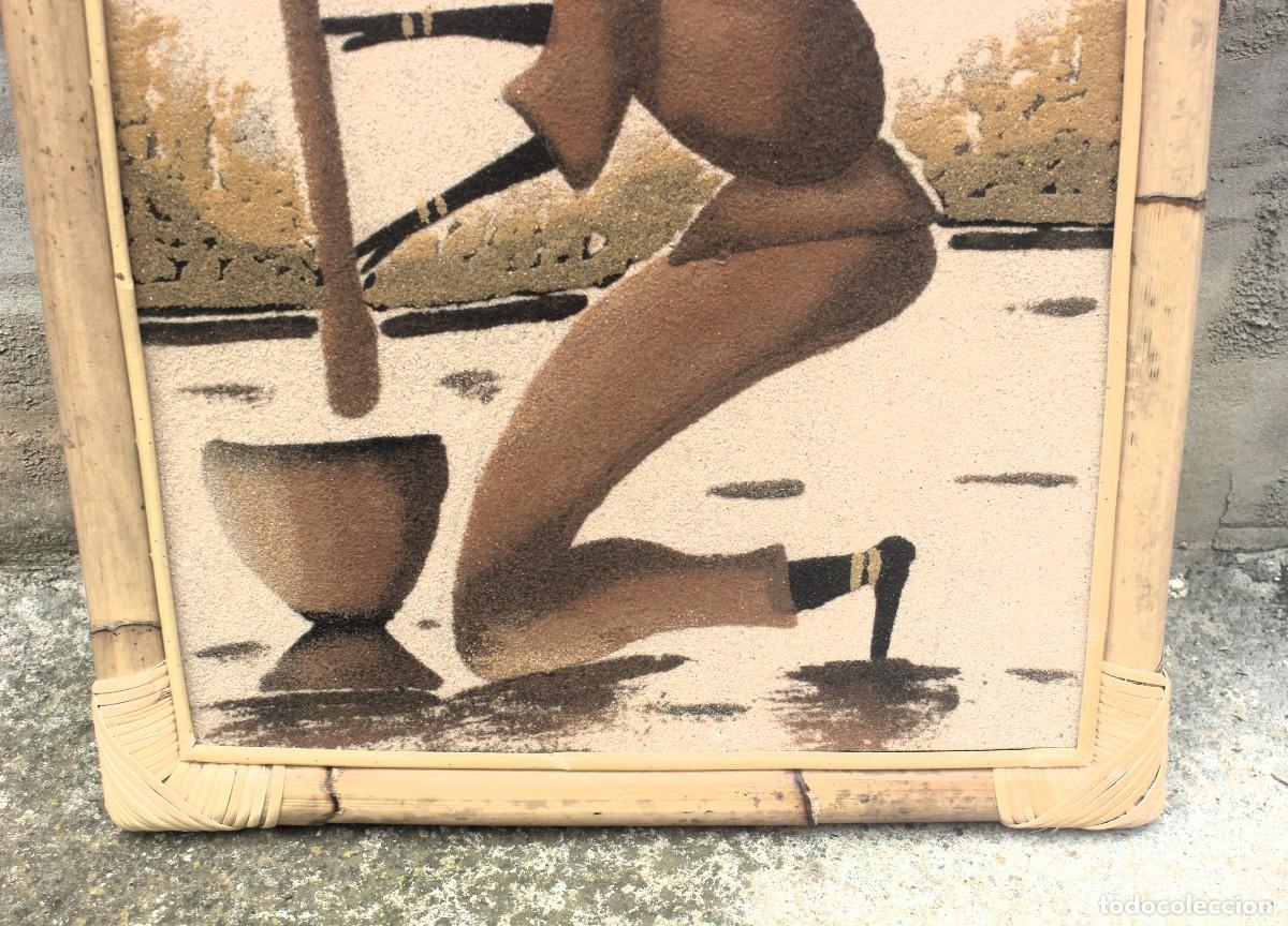 Arte: Cuadro artesanal de arena de Senegal con marco de bamb&uacute; - Foto 6