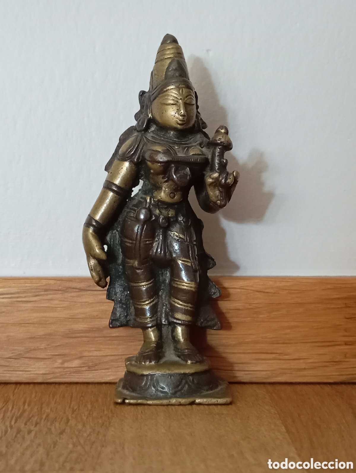 Arte: PARVATI deidad hinduista en bronce