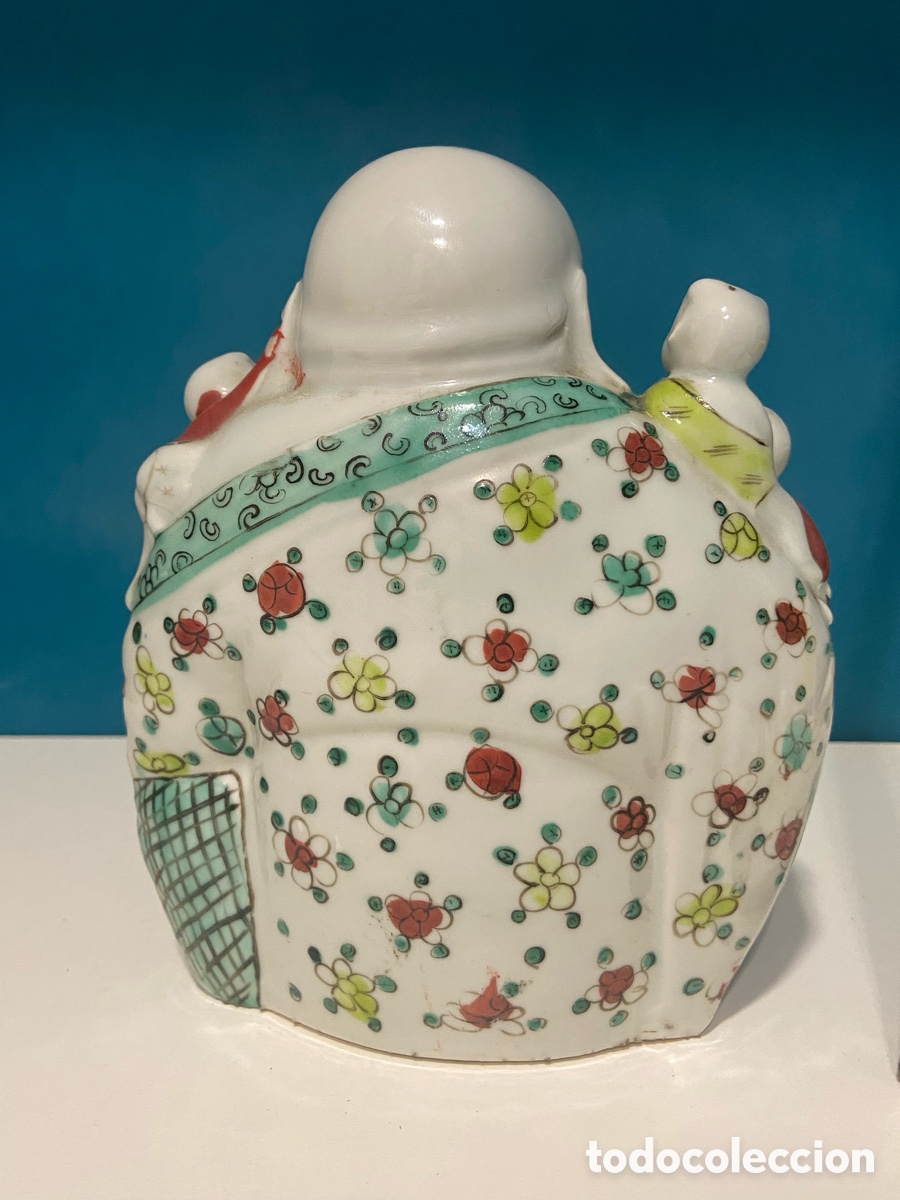 Arte: Buda chino porcelana - Foto 2
